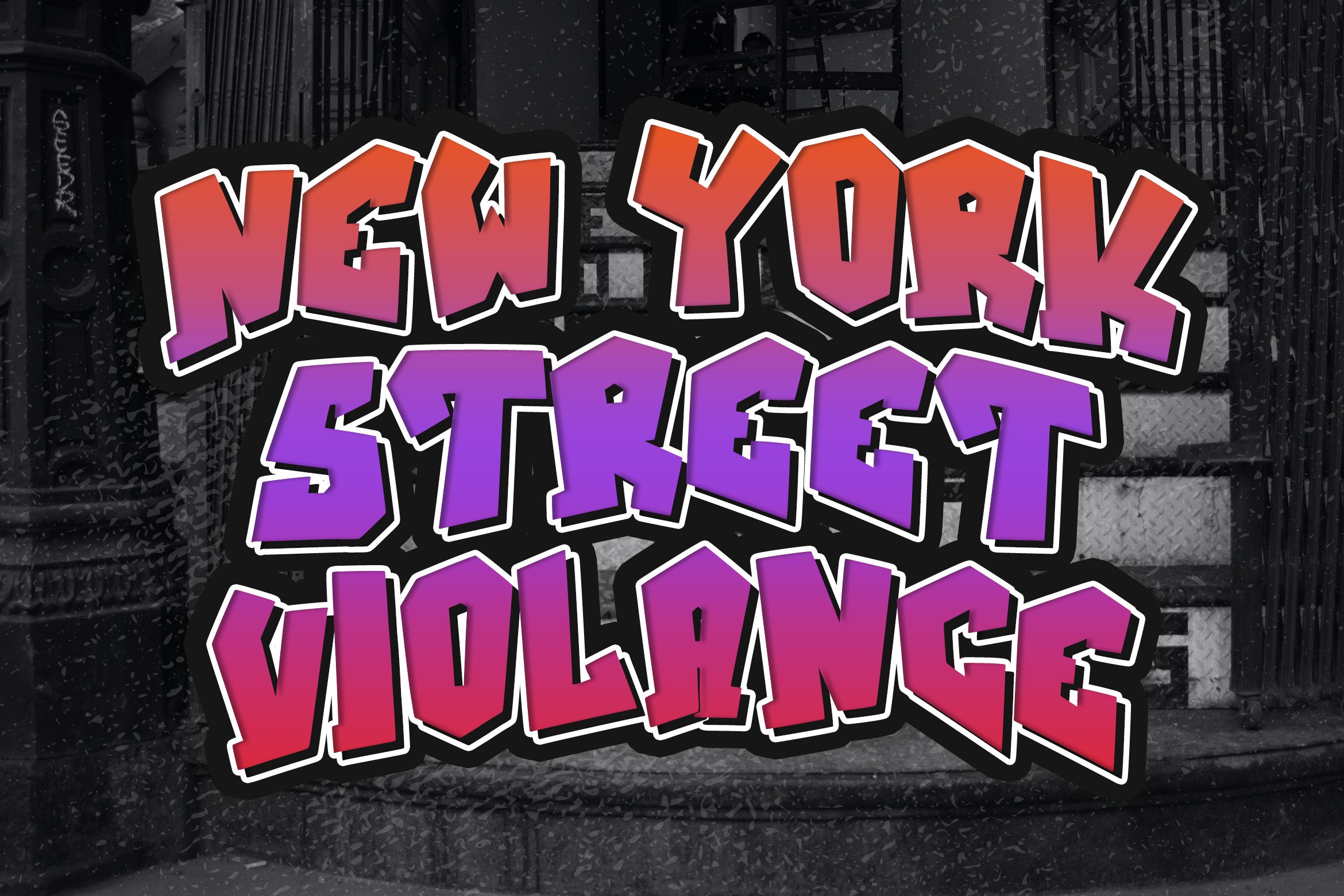 Visual Street - Graffiti Font preview image.