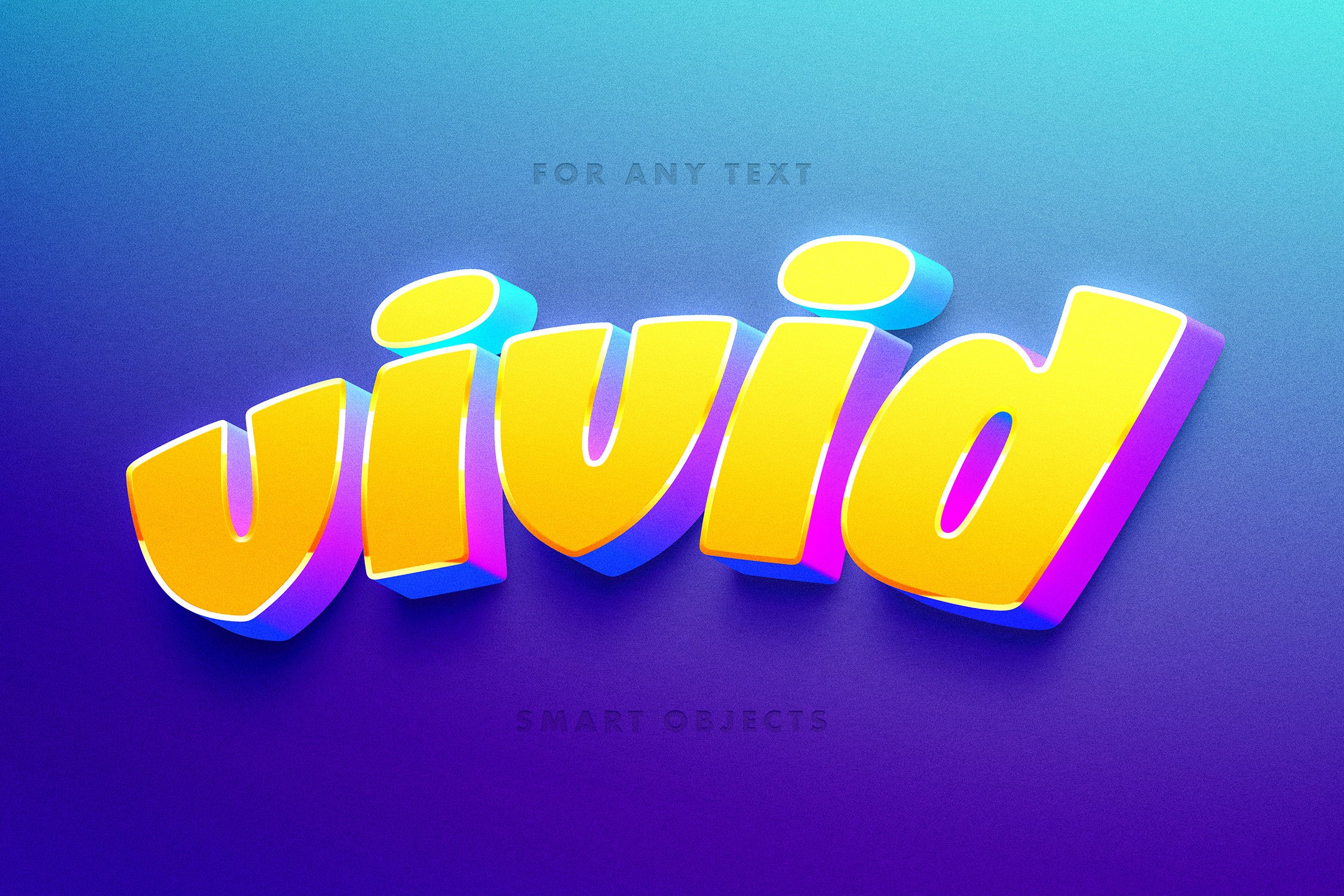 Vivid Toon 3D Text Effectcover image.