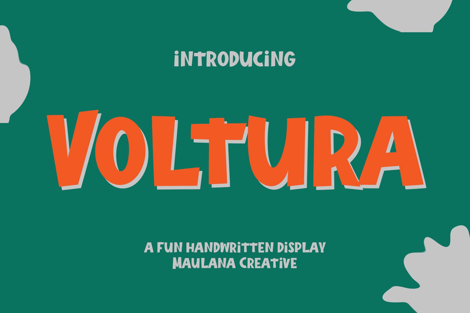 Voltura Sans Serif Handwritten Font cover image.