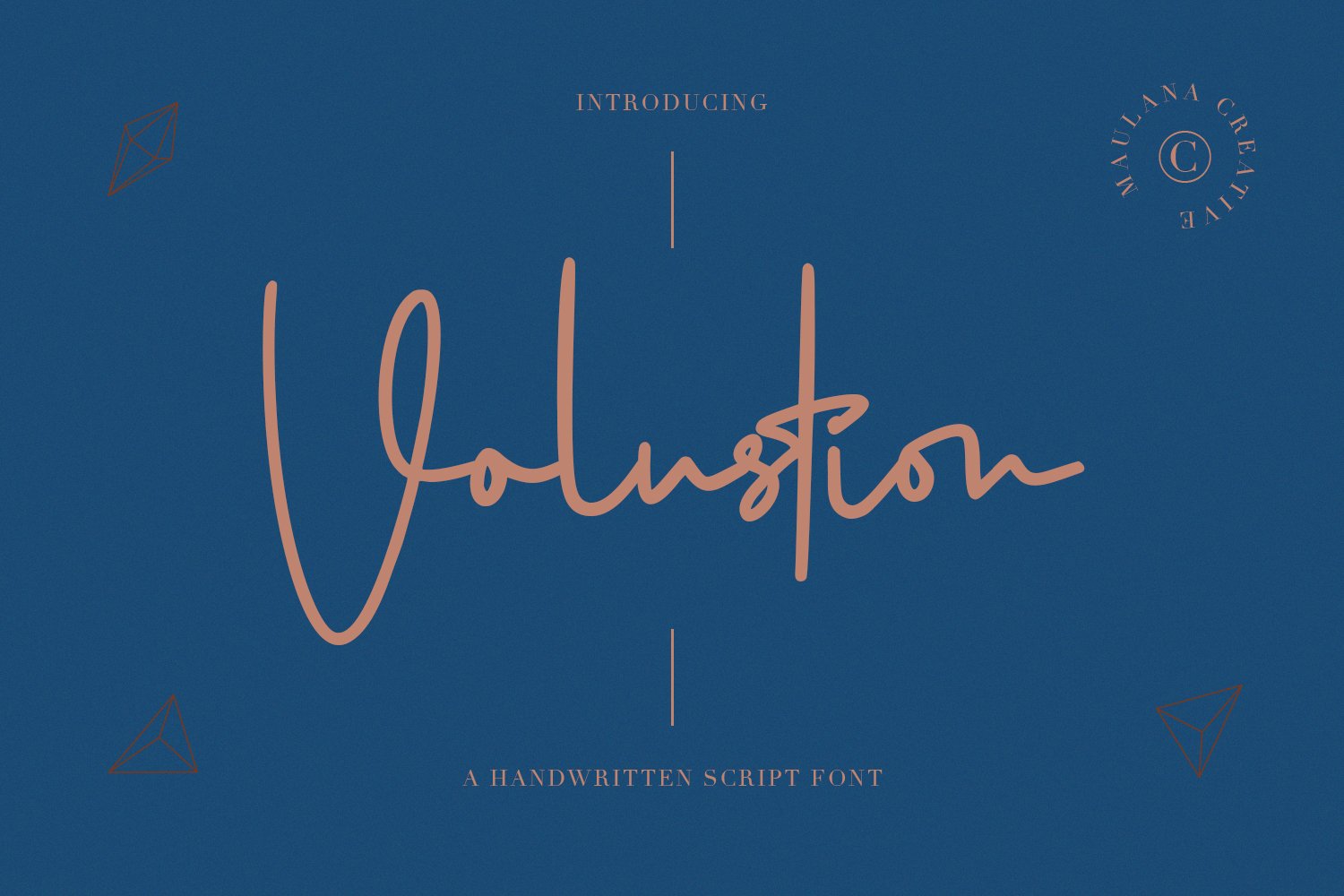 Volustion Handwritten Script Font cover image.