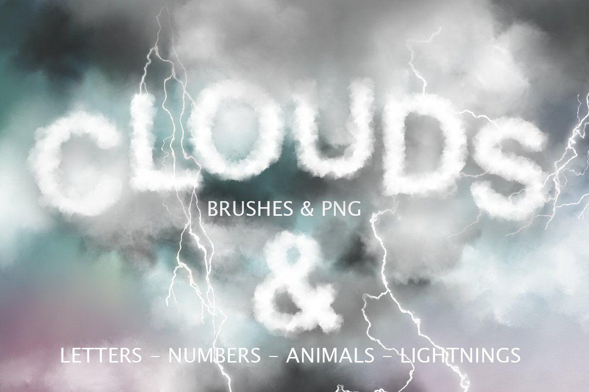 Clouds Graphics & PS Brushescover image.