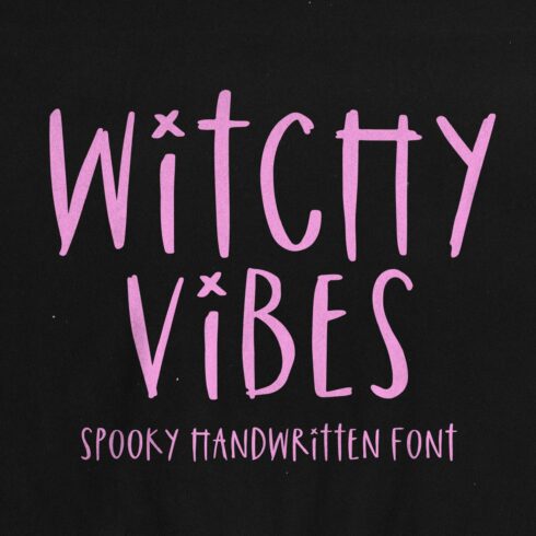 Witchy Vibes | Spooky Halloween Font cover image.