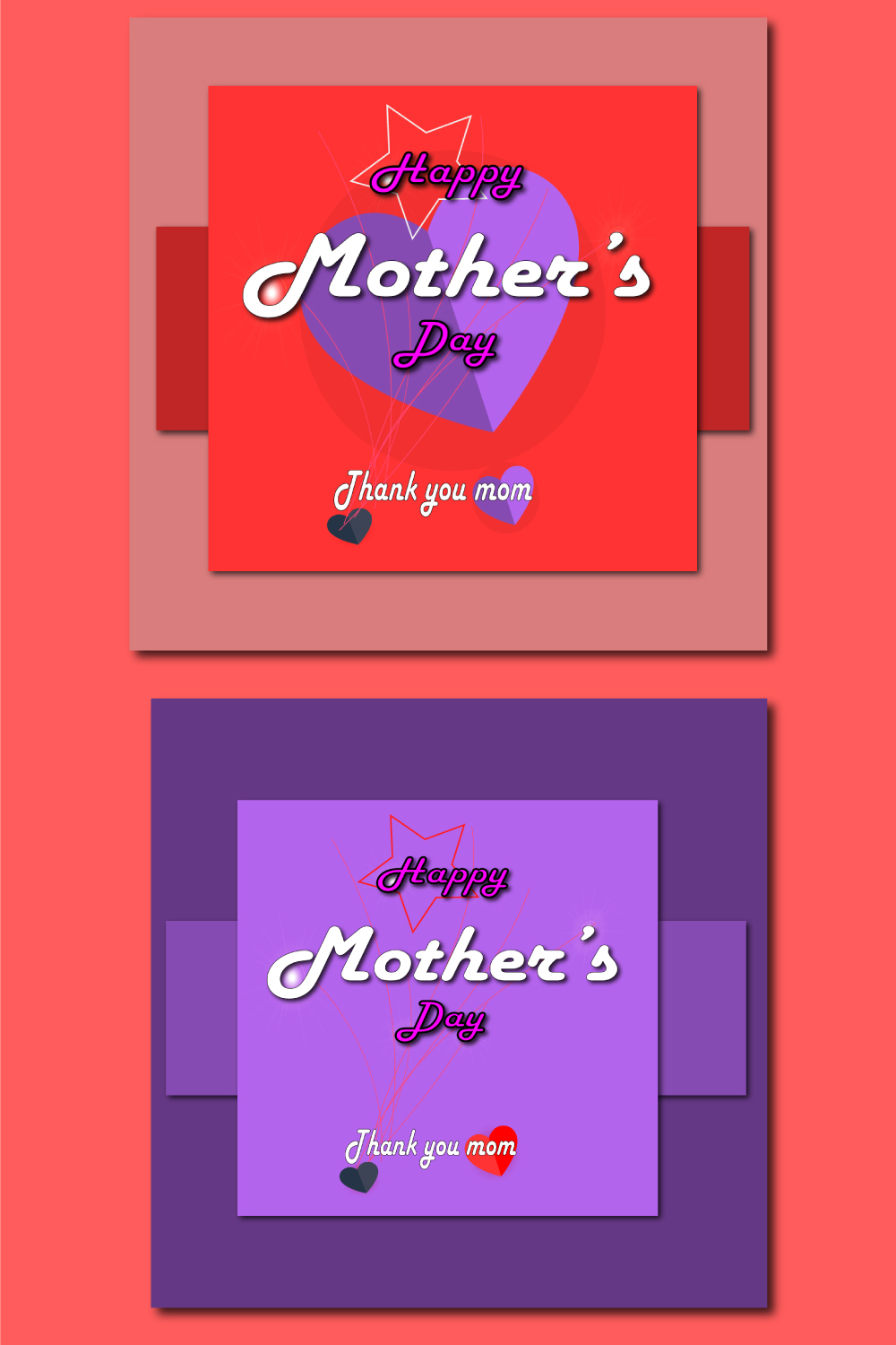 Happy Mother's day pinterest preview image.