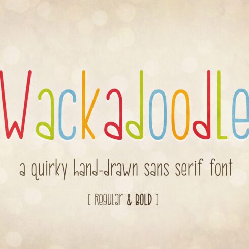 Wackadoodle | Handwritten Font cover image.