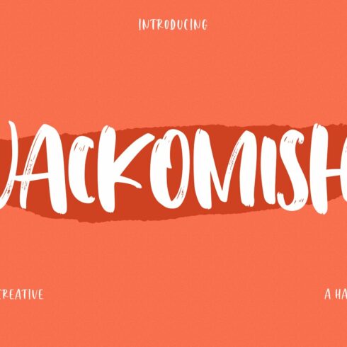 Wackomisha Handwritten Brush Font cover image.