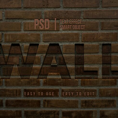 brick wall text effect mockupcover image.