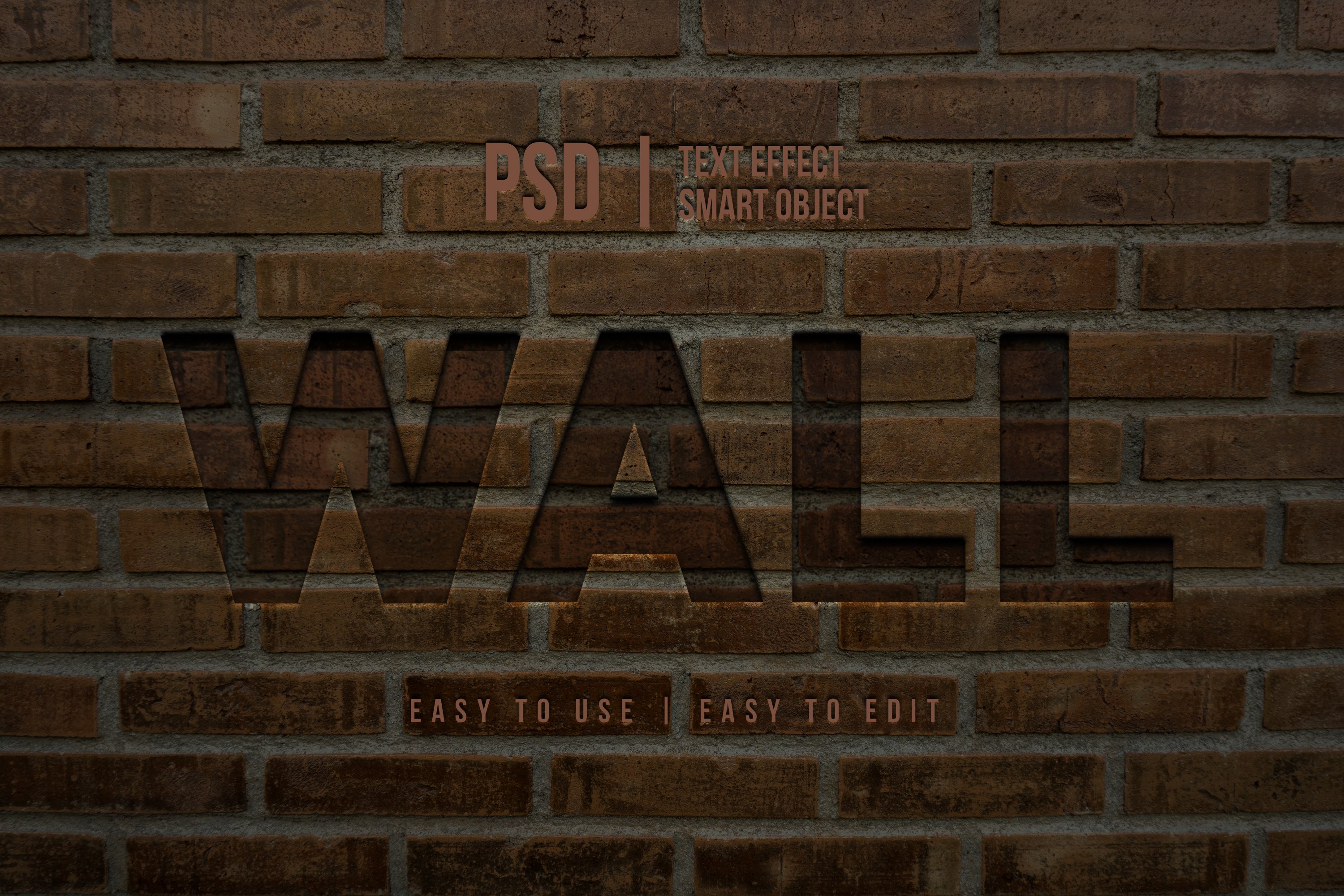 brick wall text effect mockupcover image.