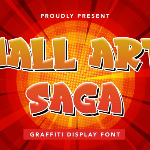WallArtSaga - Graffiti Display Font cover image.