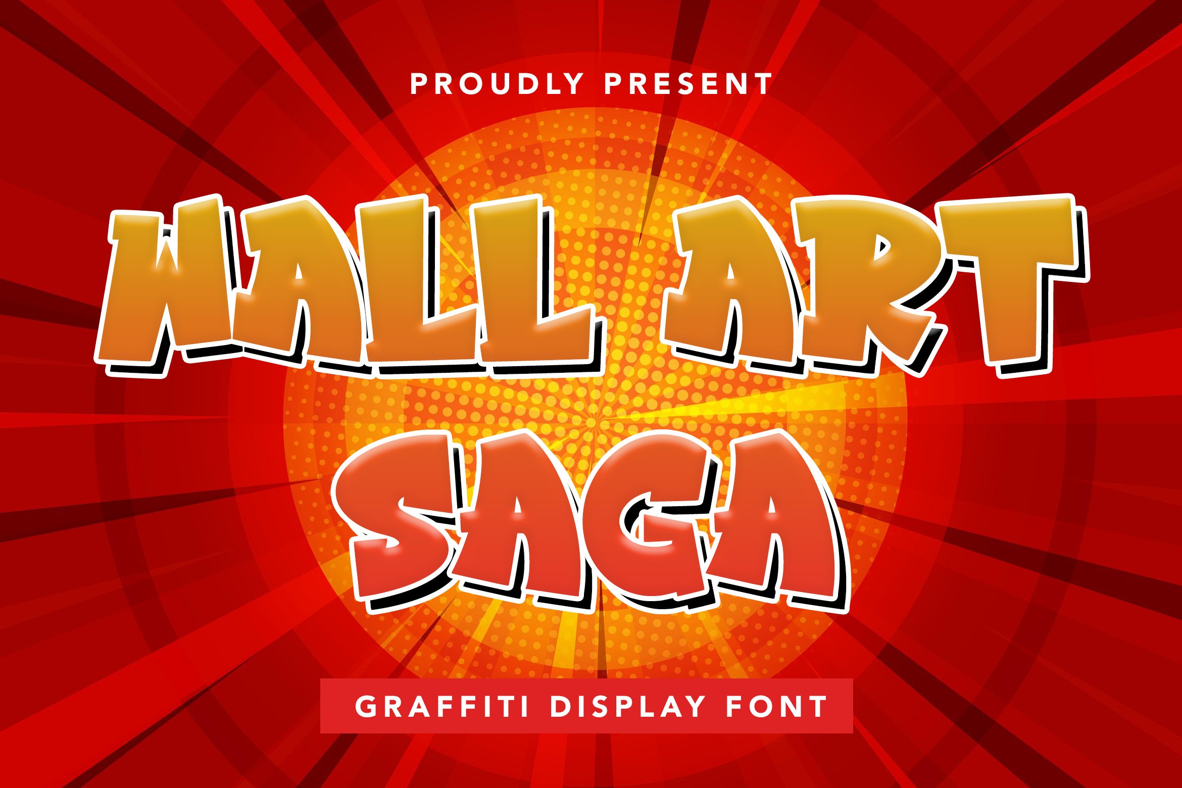 WallArtSaga - Graffiti Display Font cover image.