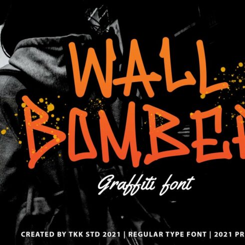 Wall Bomber - Graffiti Font cover image.