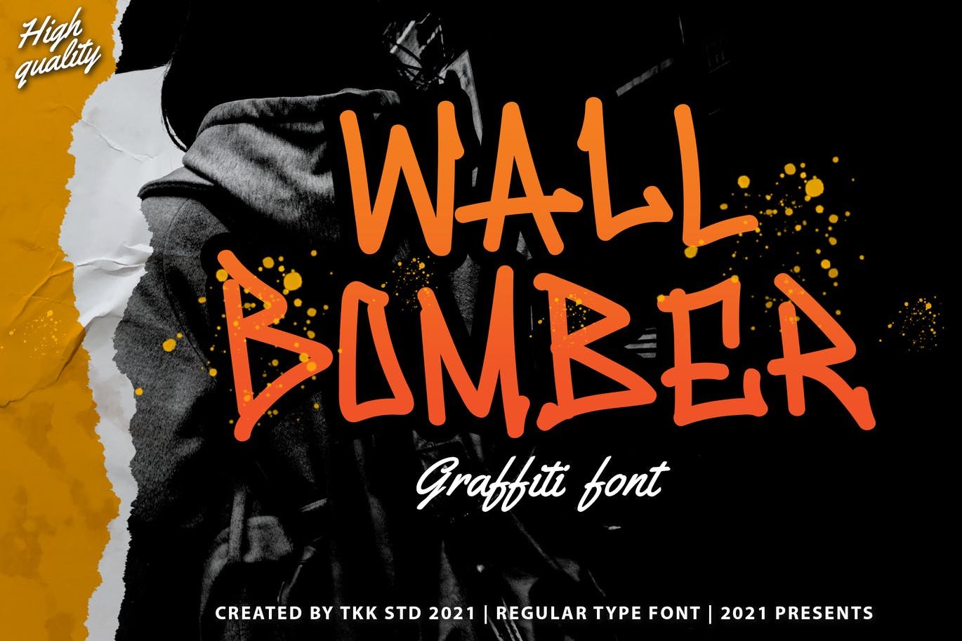 Wall Bomber - Graffiti Font cover image.