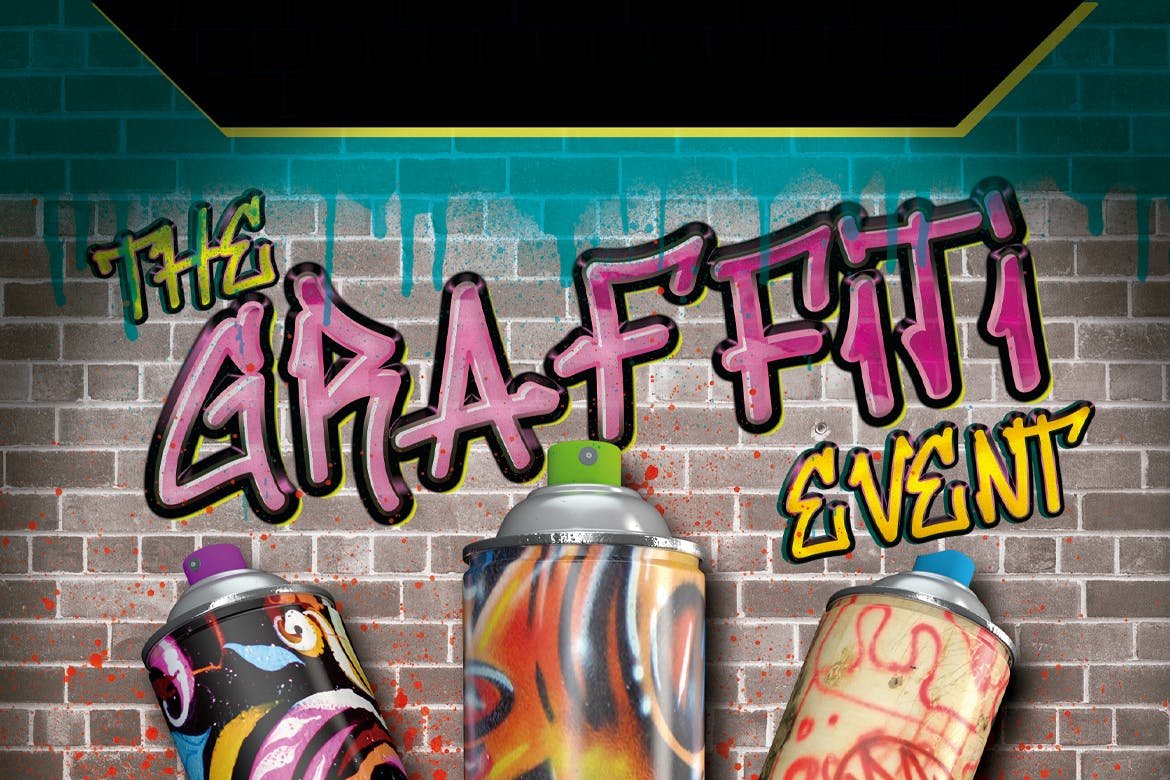 wall bomber urban graffiti font4 489