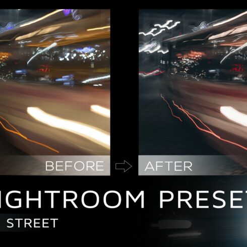 5 Lightroom presets for dark nightcover image.