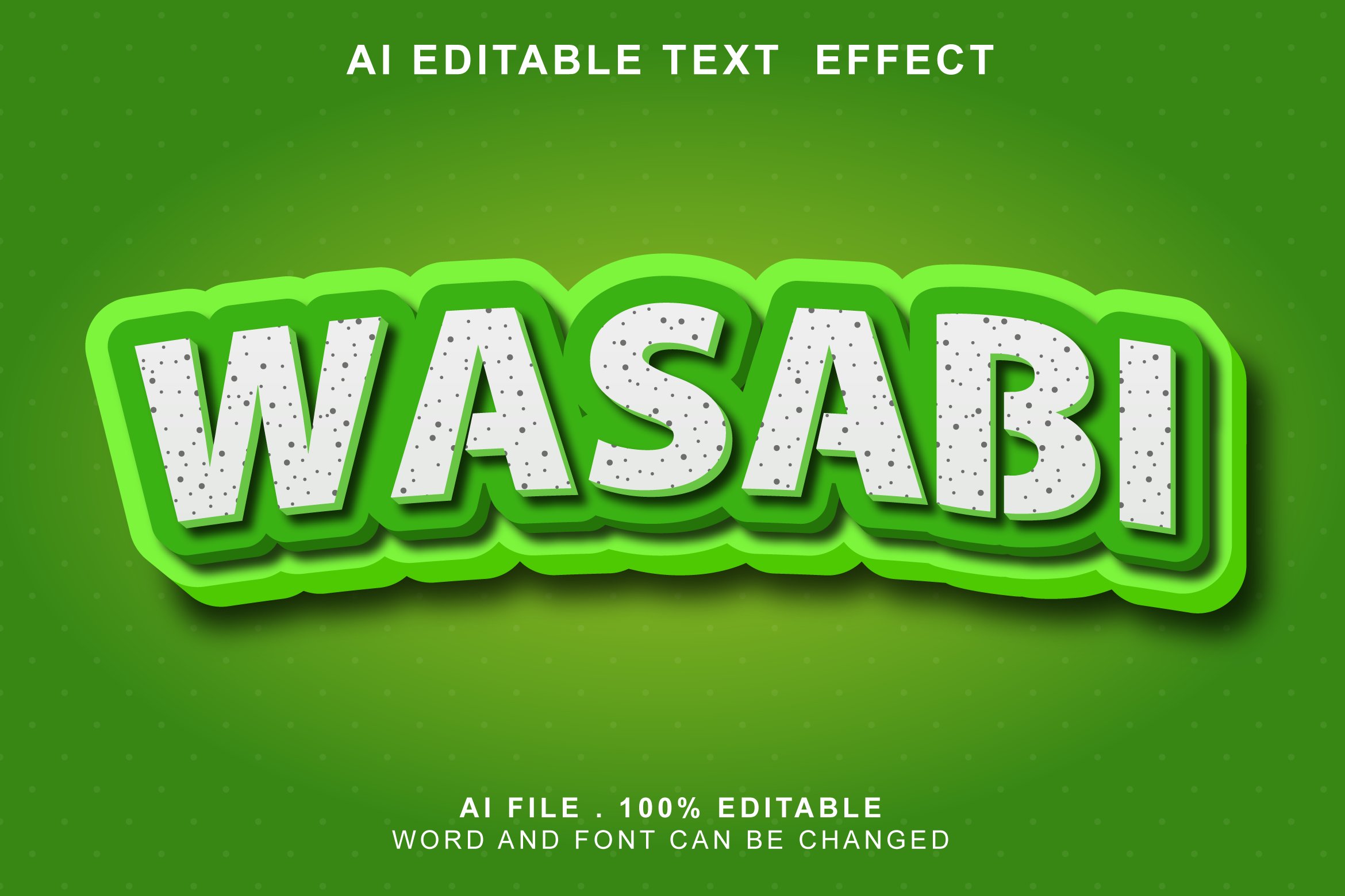 Wasabi 3d Text Effectcover image.