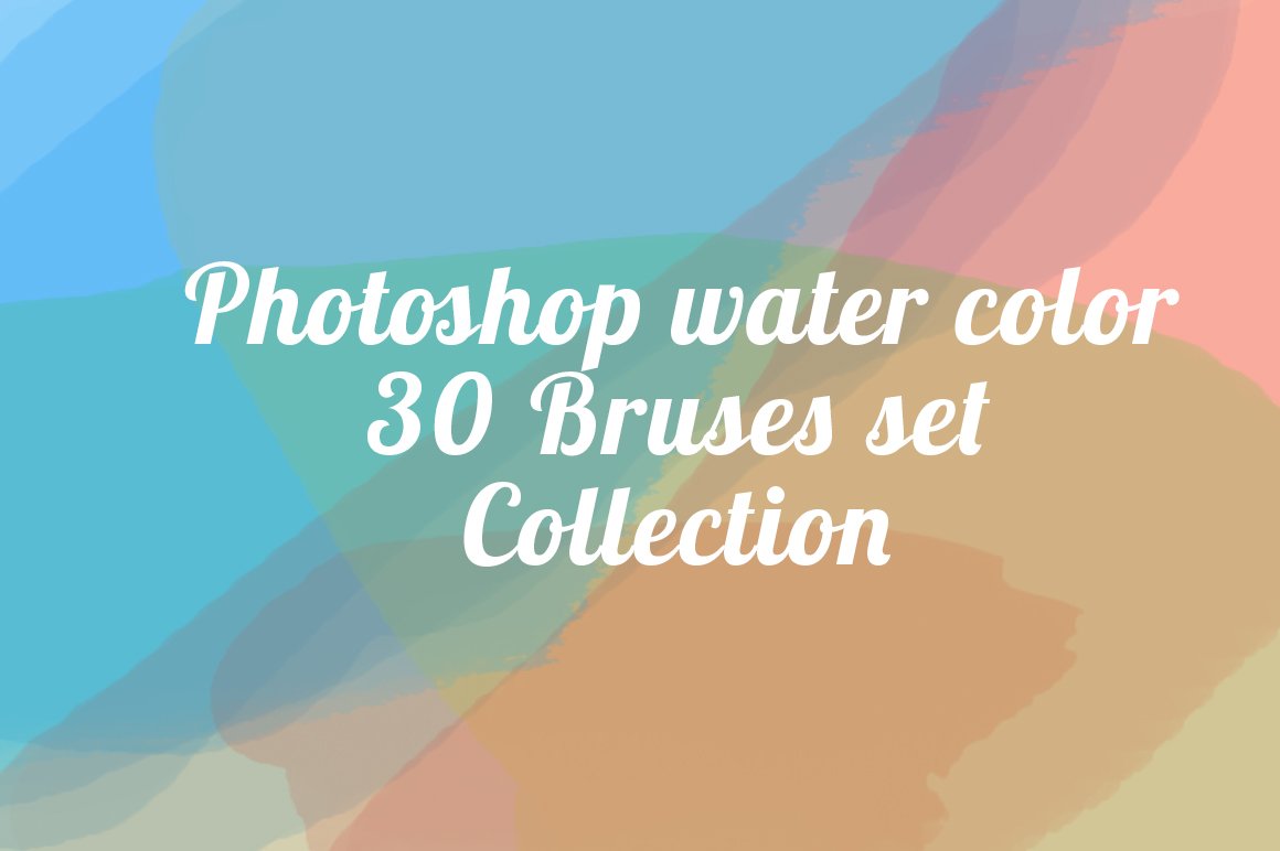Water Color Brushes for Photoshopcover image.