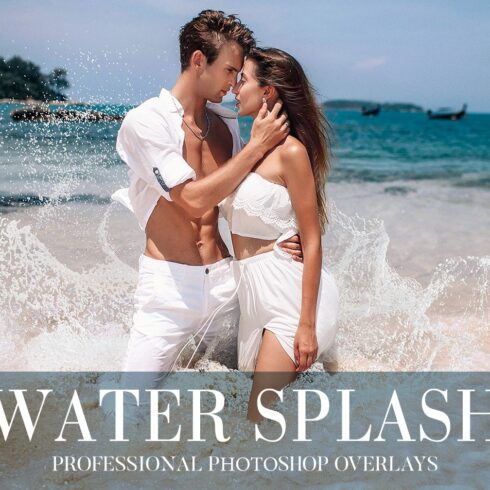 Water Splash Overlays Photoshopcover image.