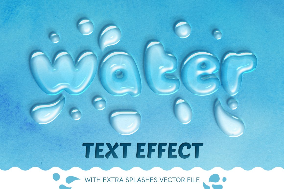 Water Text Effectcover image.