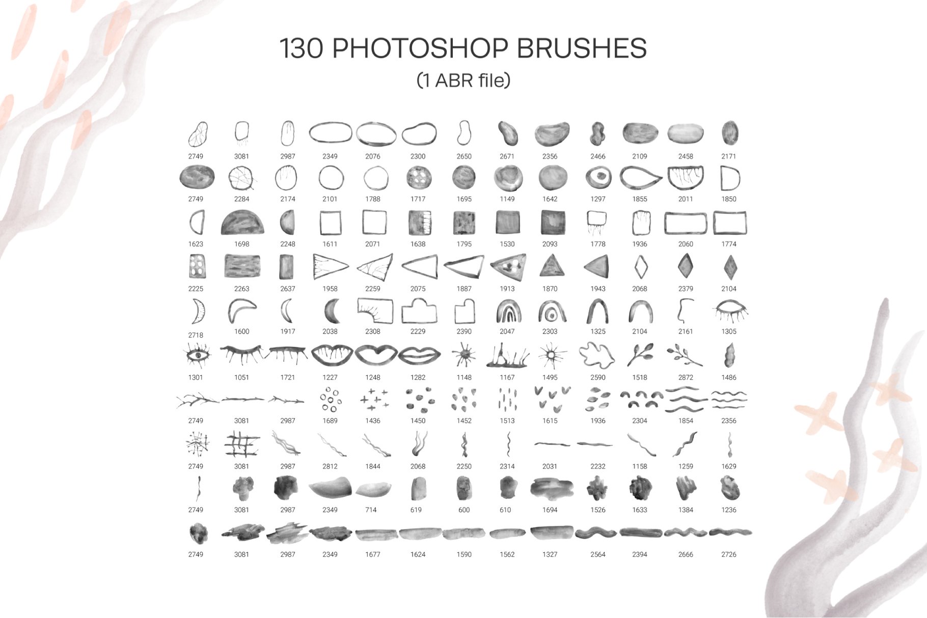 watercolo stamp brushes preview3 871