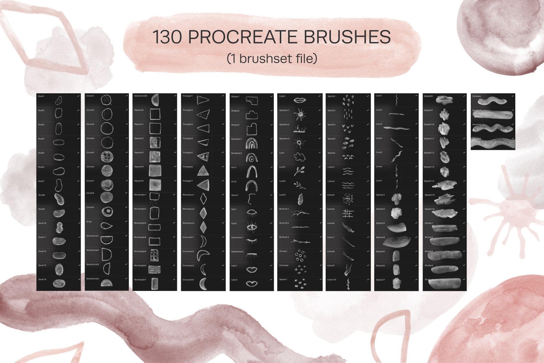 watercolo stamp brushes preview4 439