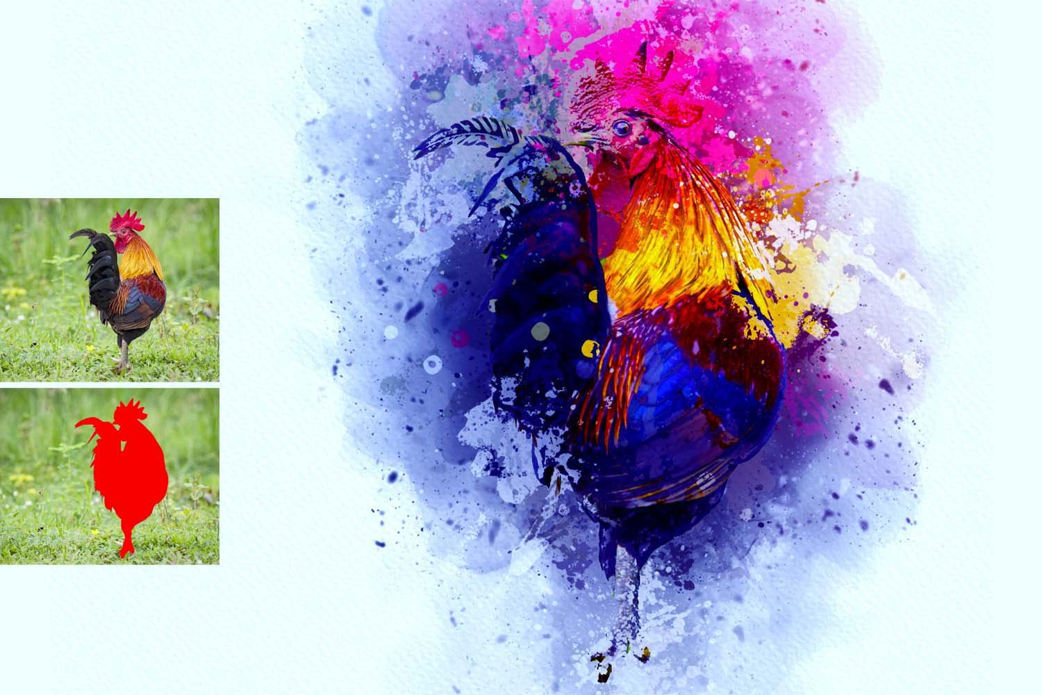 watercolor art photoshop action 2 670