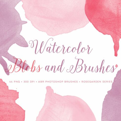Watercolor Brushes Blobs & Splatterscover image.