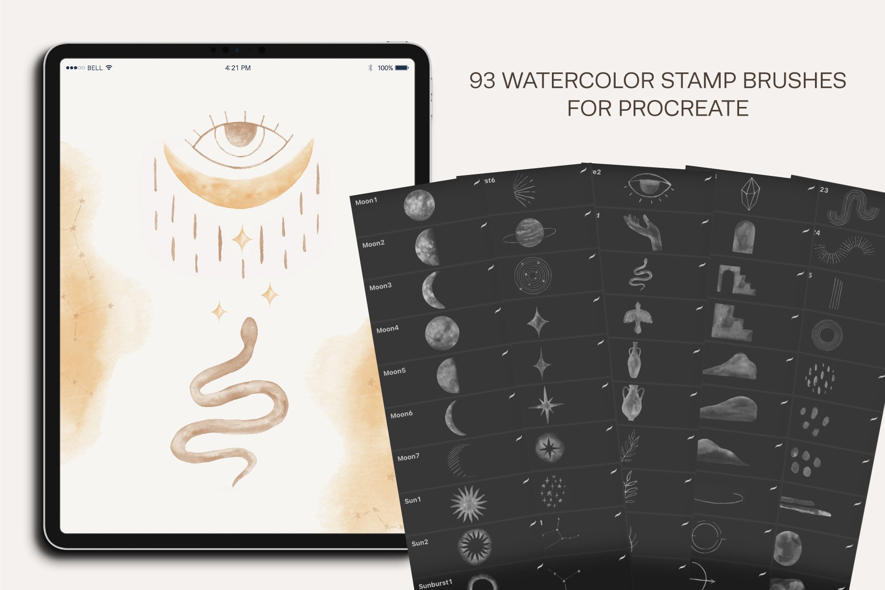 watercolor celestial stamp brushes5 791