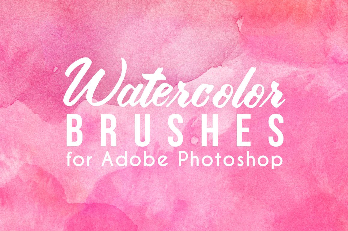 75 Watercolor Photoshop Brushescover image.