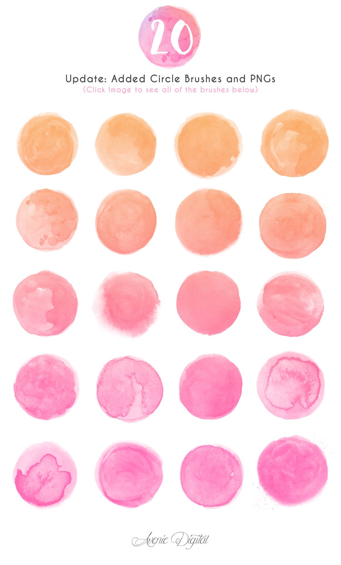 watercolor complete brushes by avenie digital preview 4 24