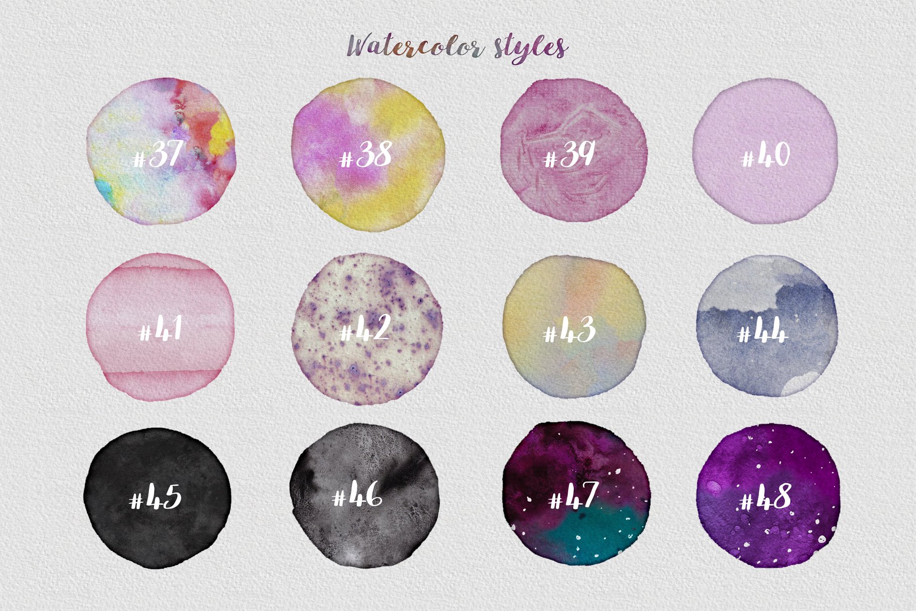 watercolor layer styles for adobe photoshop 5 390
