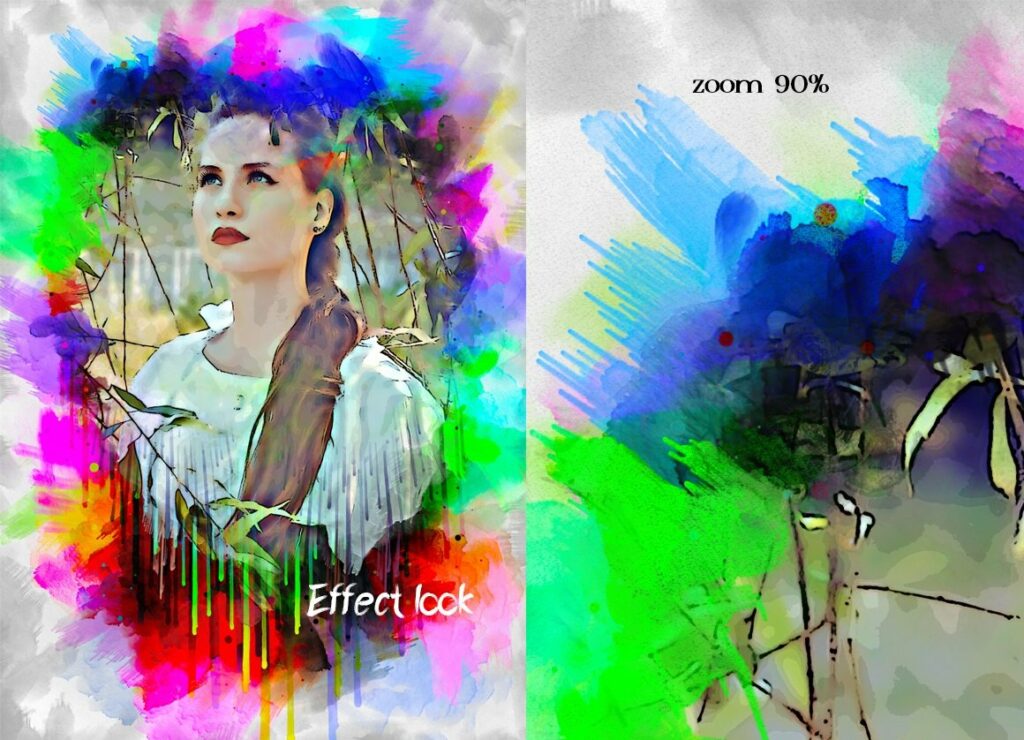 Watercolor Painting Photoshop Action – MasterBundles