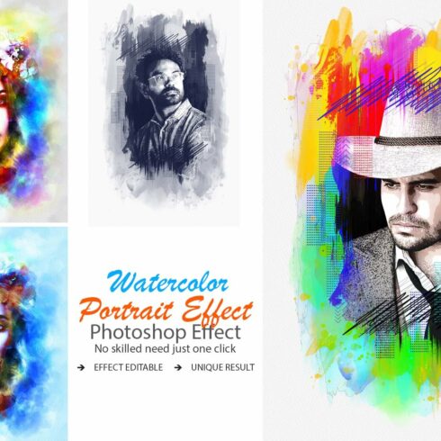 Watercolor Art Portrait Effectcover image.