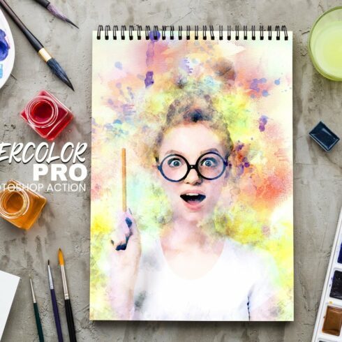 Watercolor Pro Photoshop Actioncover image.