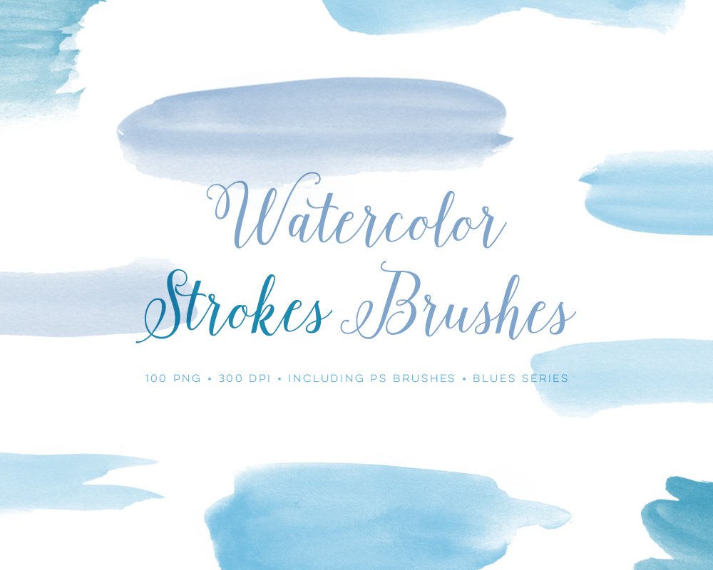 Photoshop Brushes Watercolour setcover image.