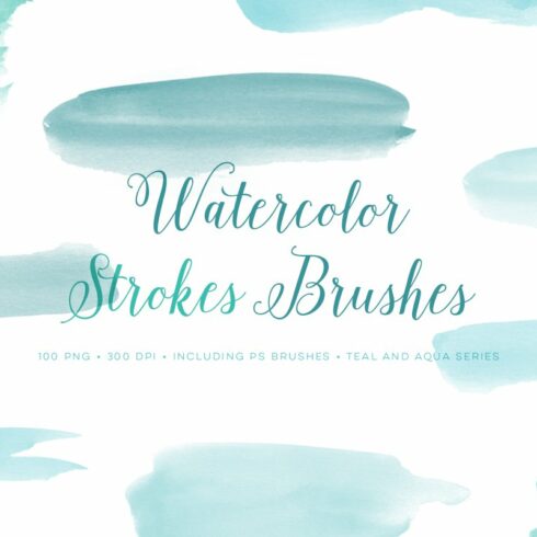 Photoshop Brushes Watercolor Setcover image.