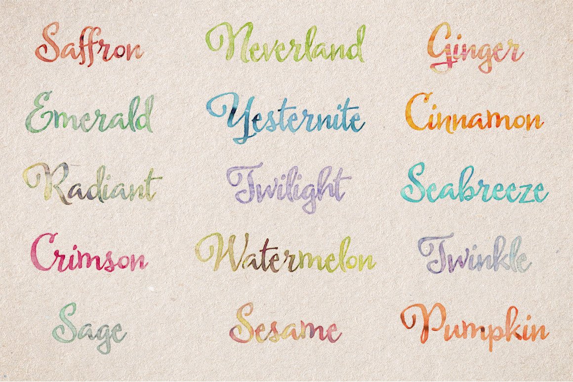 Watercolor Photoshop Styles Volume 1preview image.