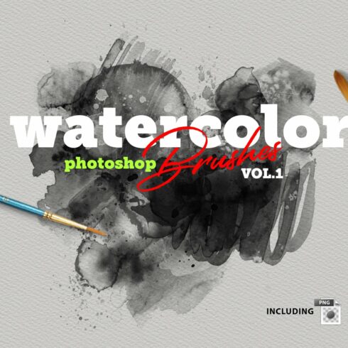 Watercolor Brushes VOL.1cover image.