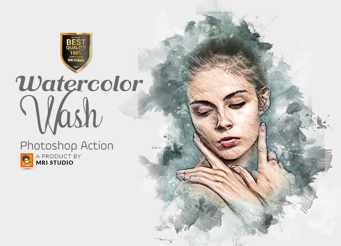 watercolor wash photoshop action 330