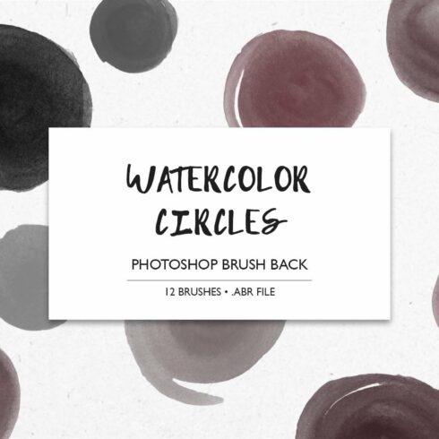 Watercolor Circles Brush Packcover image.