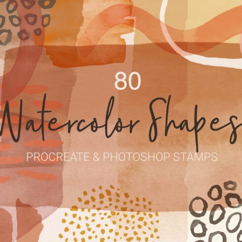 Watercolor Shapes for Procreate & PScover image.