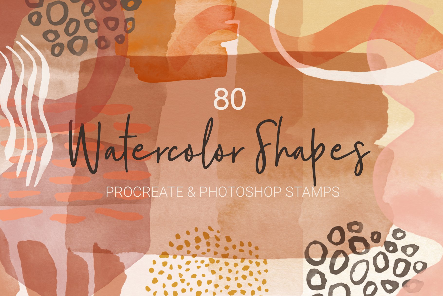 Watercolor Shapes for Procreate & PScover image.