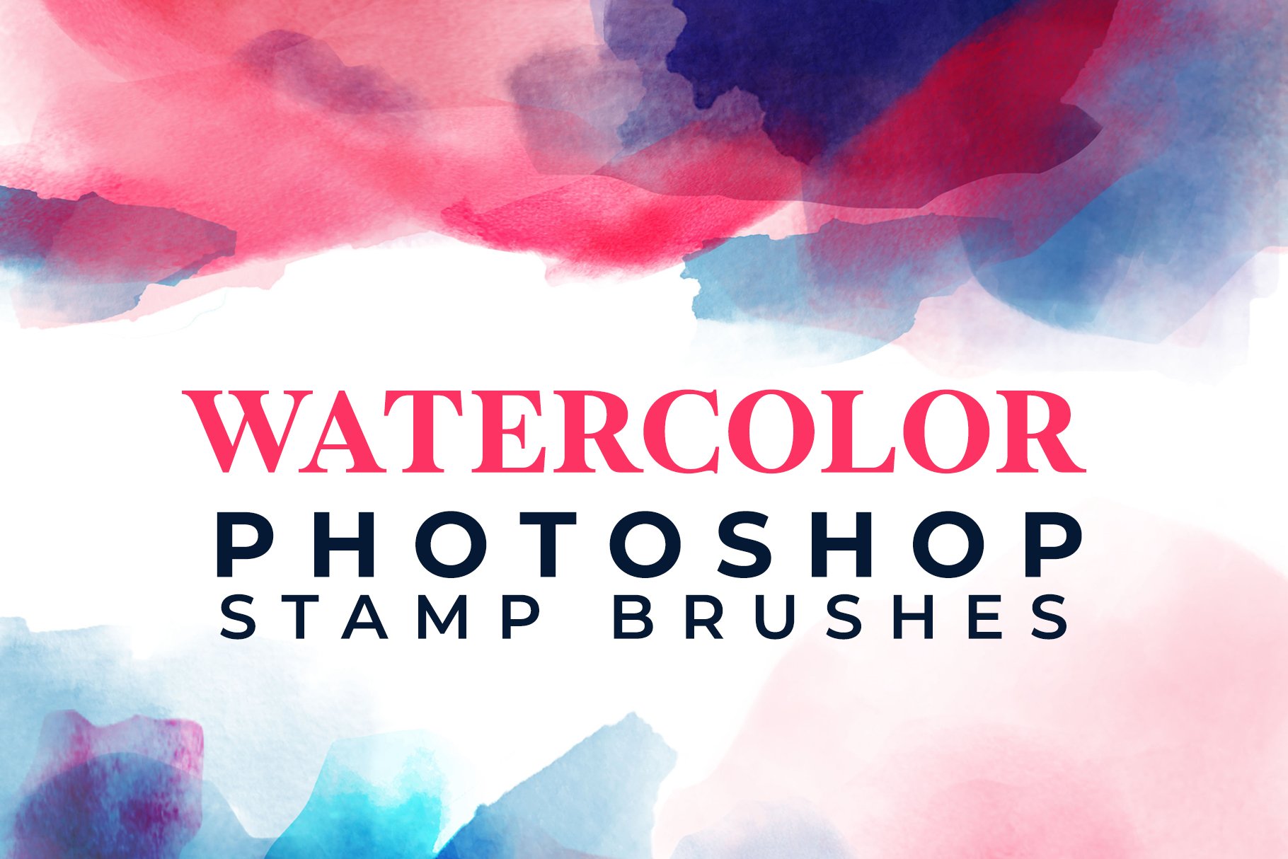 Watercolor Photoshop Brush Setcover image.