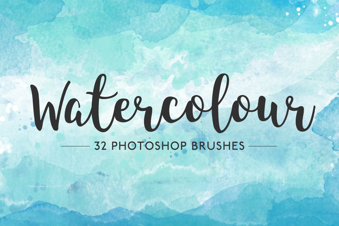 Watercolor Photoshop Brushescover image.