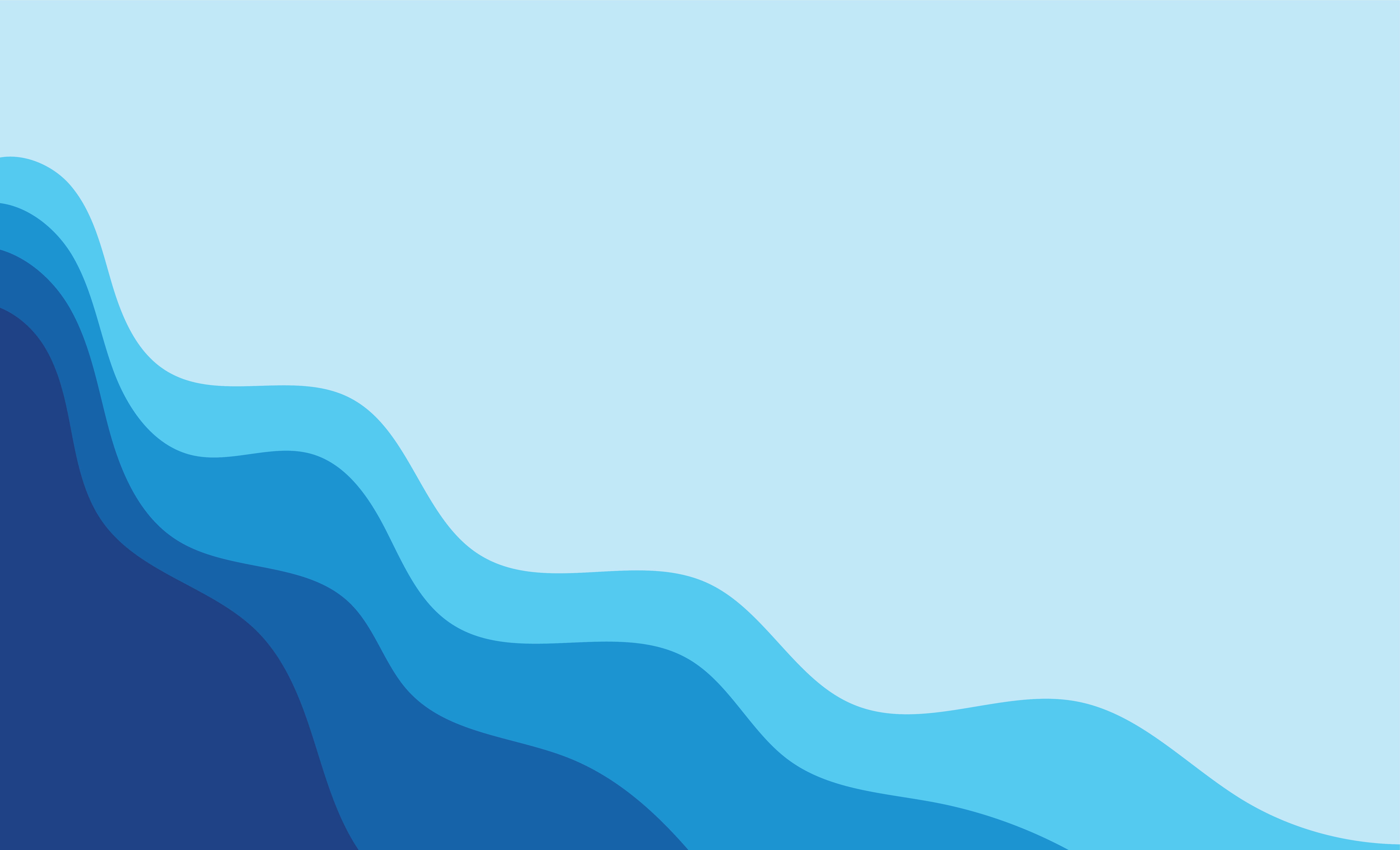 Wave blue background vector wallpaper cover image.