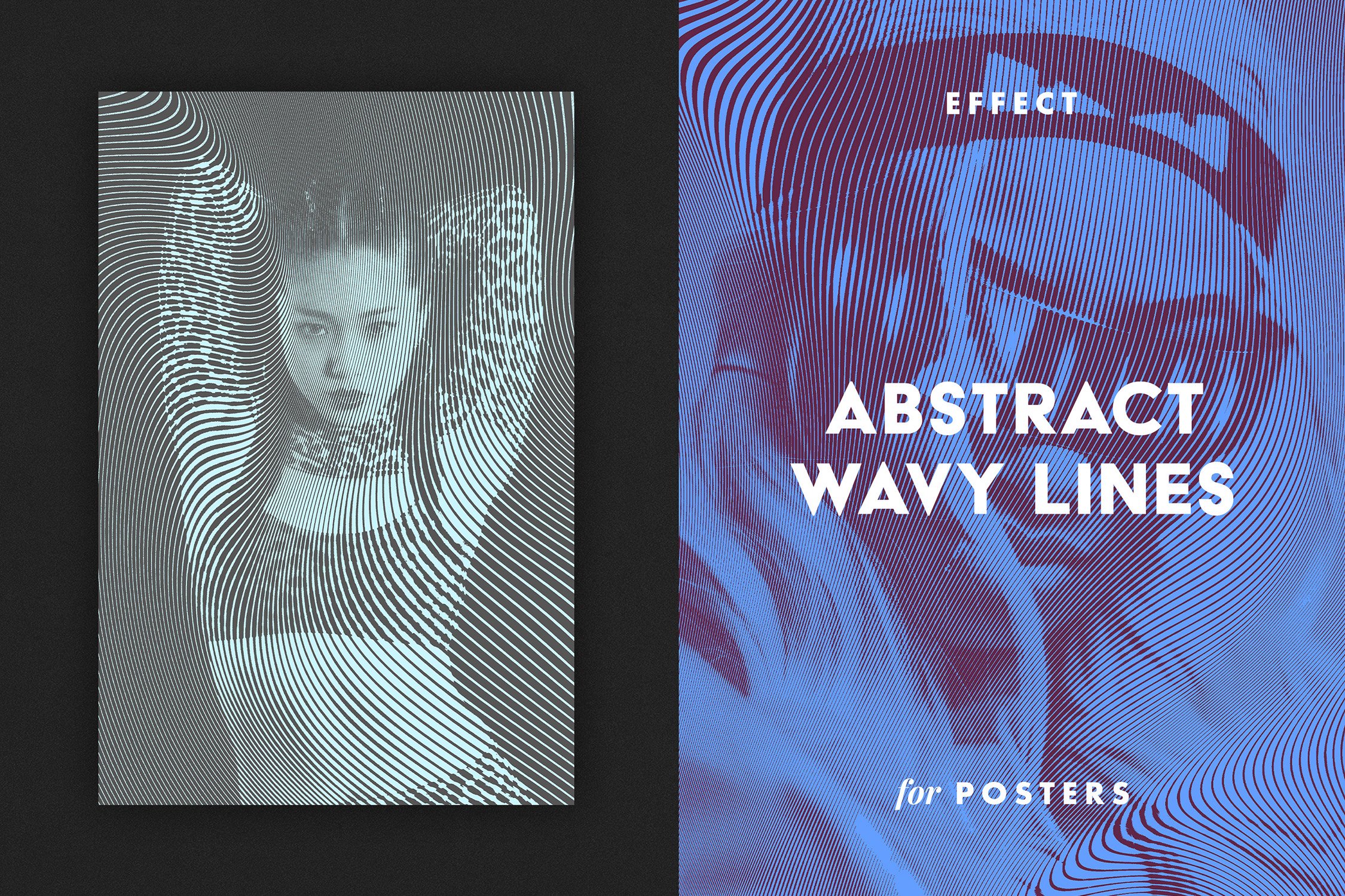 wavy lines effect for posters 01 376