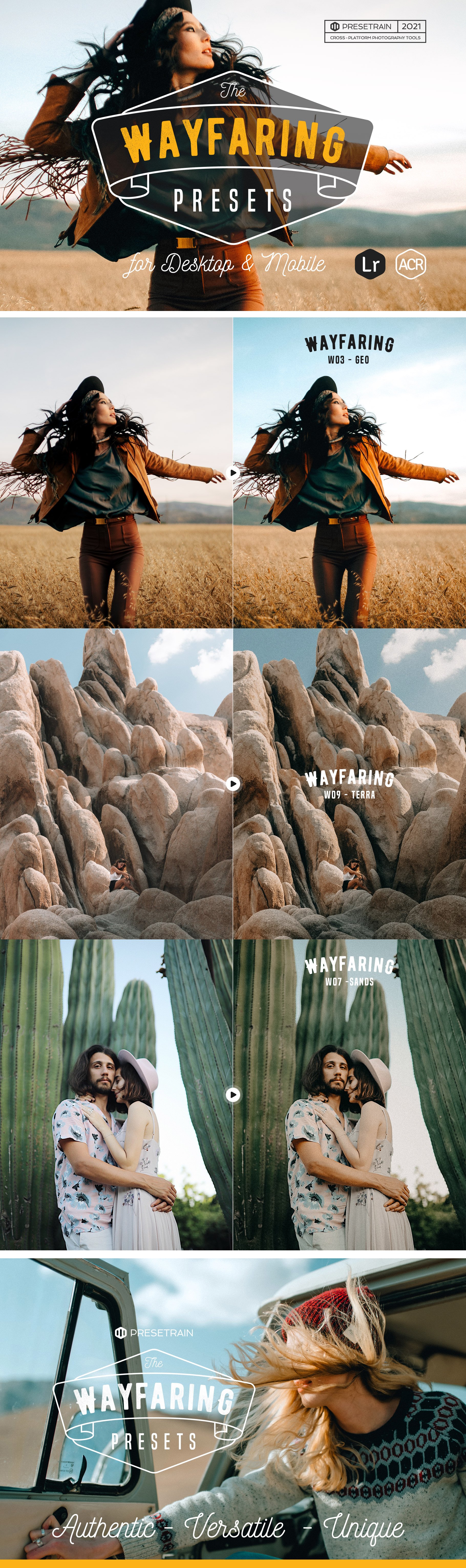 Wayfaring Presets - Desktop & Mobilecover image.