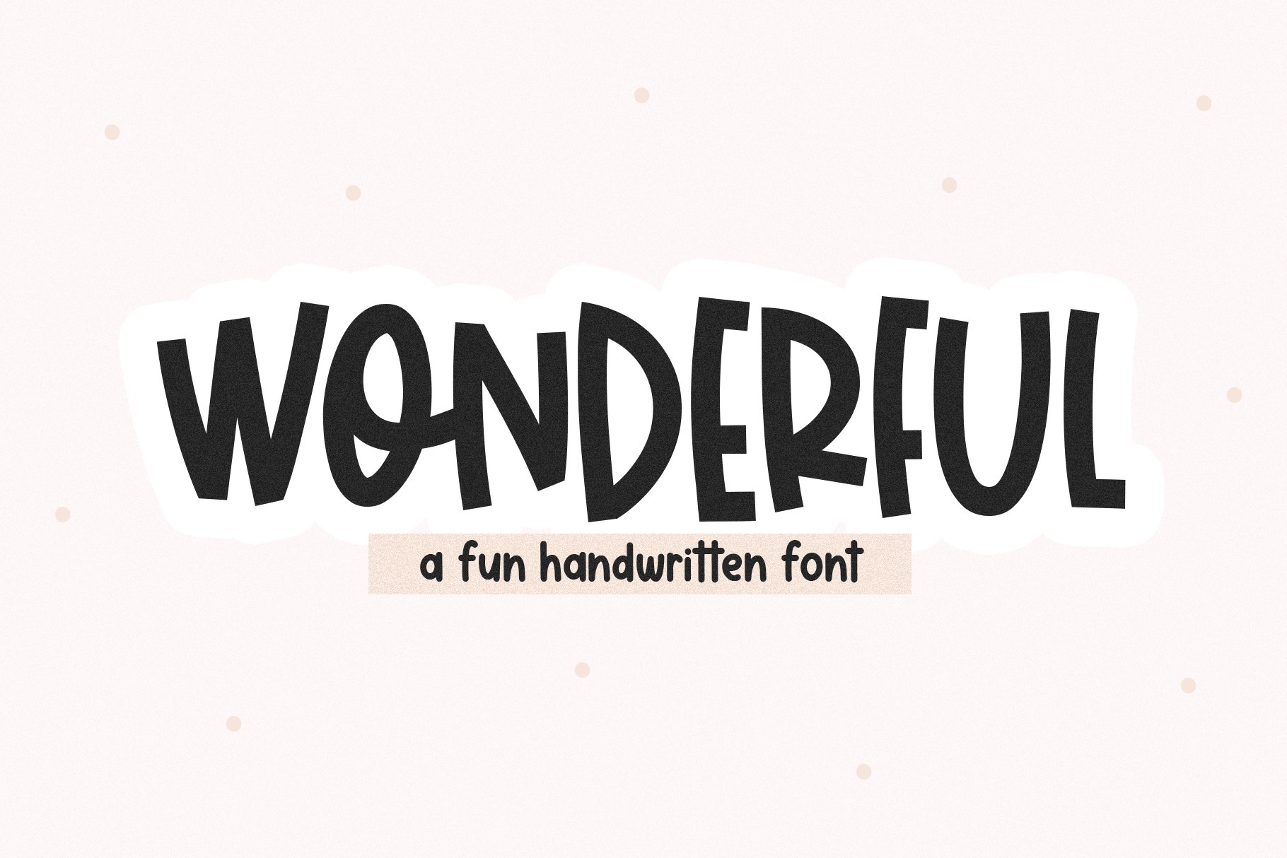 Wonderful | Cute Handwritten Font cover image.