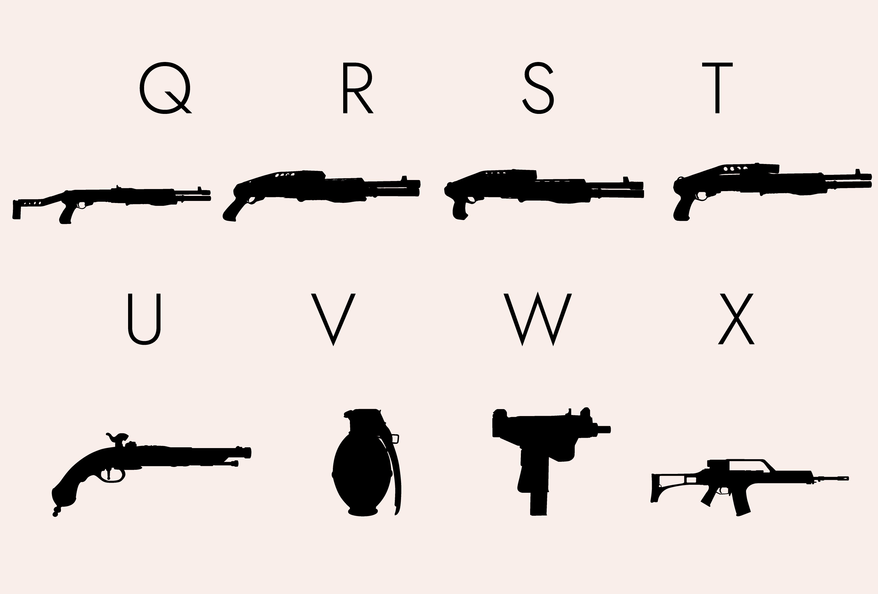 weapons silhouettes fonts 20939383 3 118