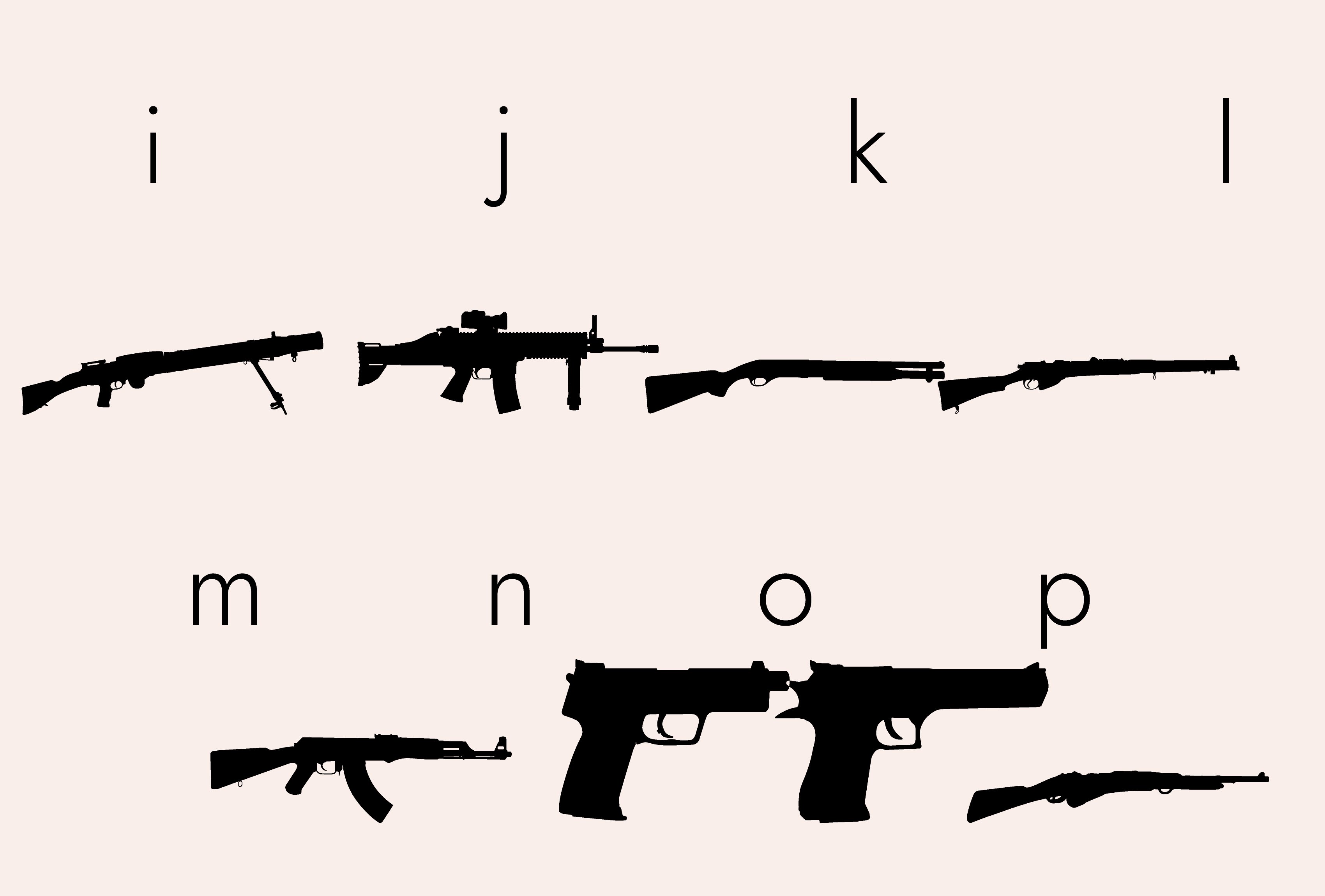 weapons silhouettes fonts 20939383 6 196