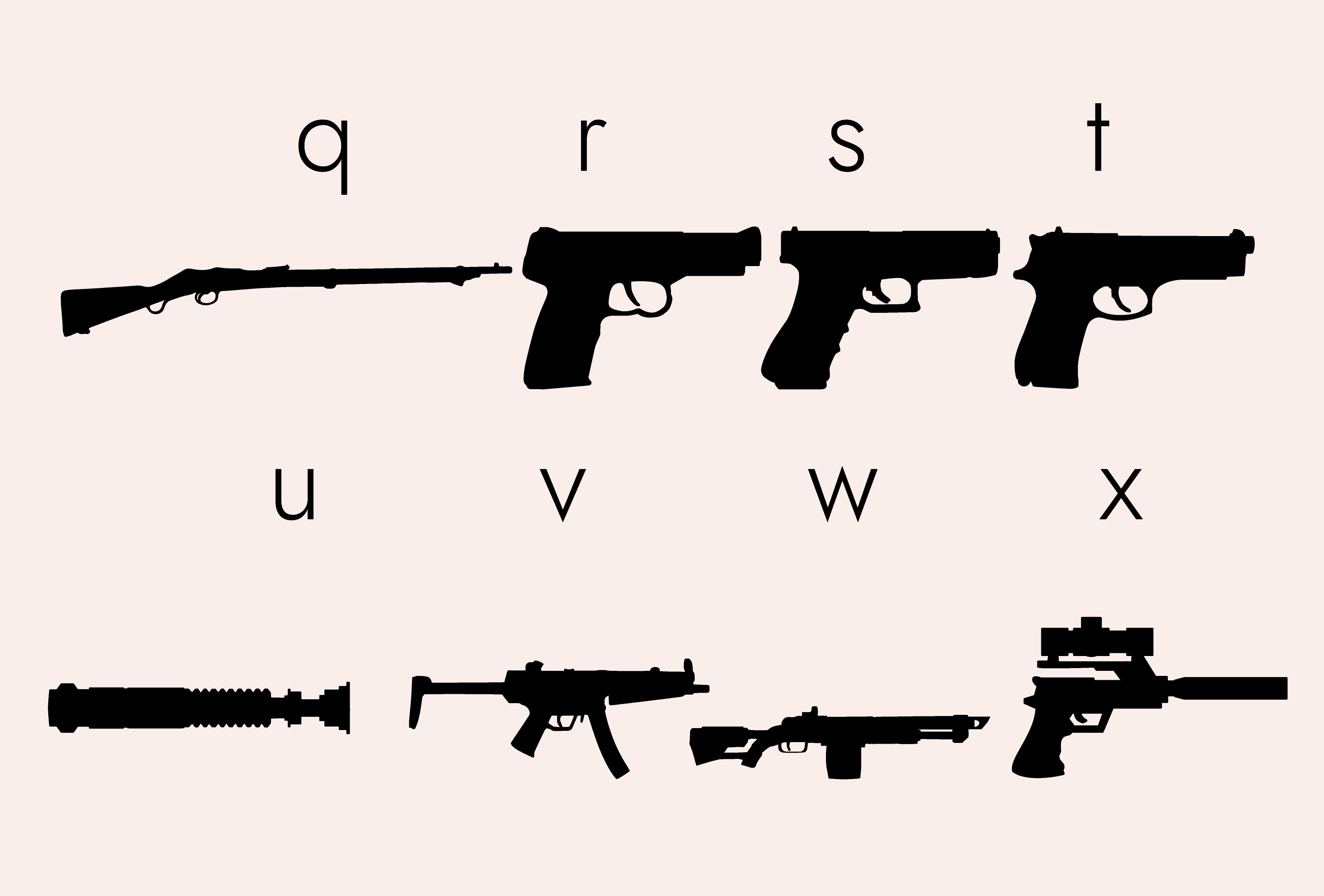 weapons silhouettes fonts 20939383 7 448