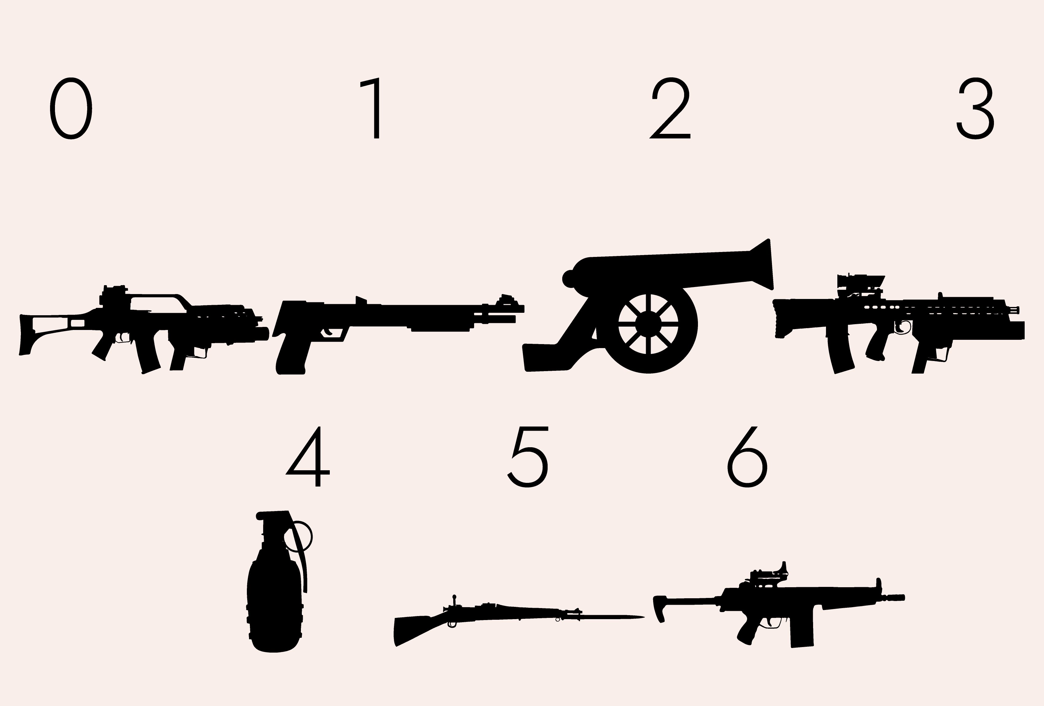 weapons silhouettes fonts 20939383 9 154